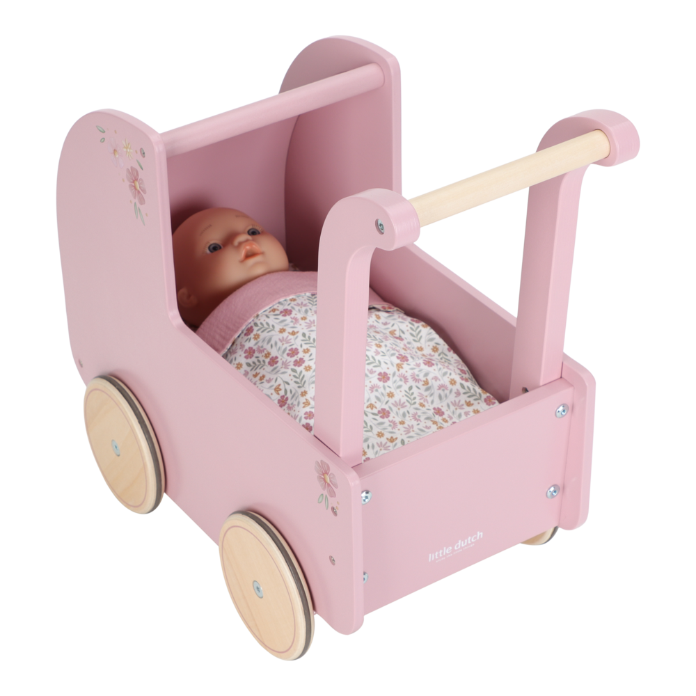 Little Dutch Puppenwagen Holz Puppe Lily Set Detailansicht