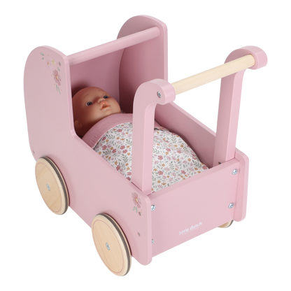 Little Dutch Puppenwagen Holz Puppe Lily Set Detailansicht