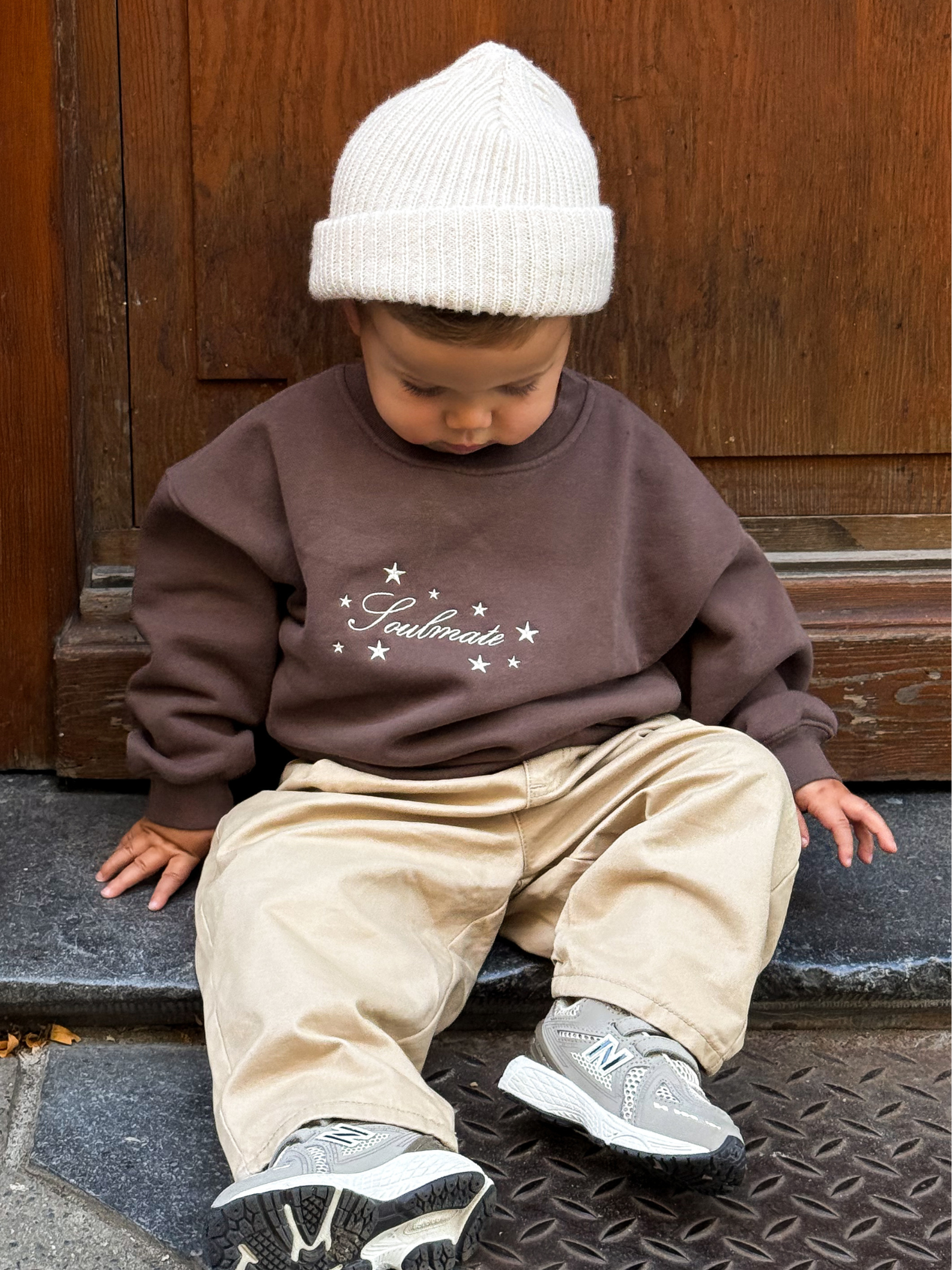 Famvibes Soulmate Sweatshirt Baby/Kids brown