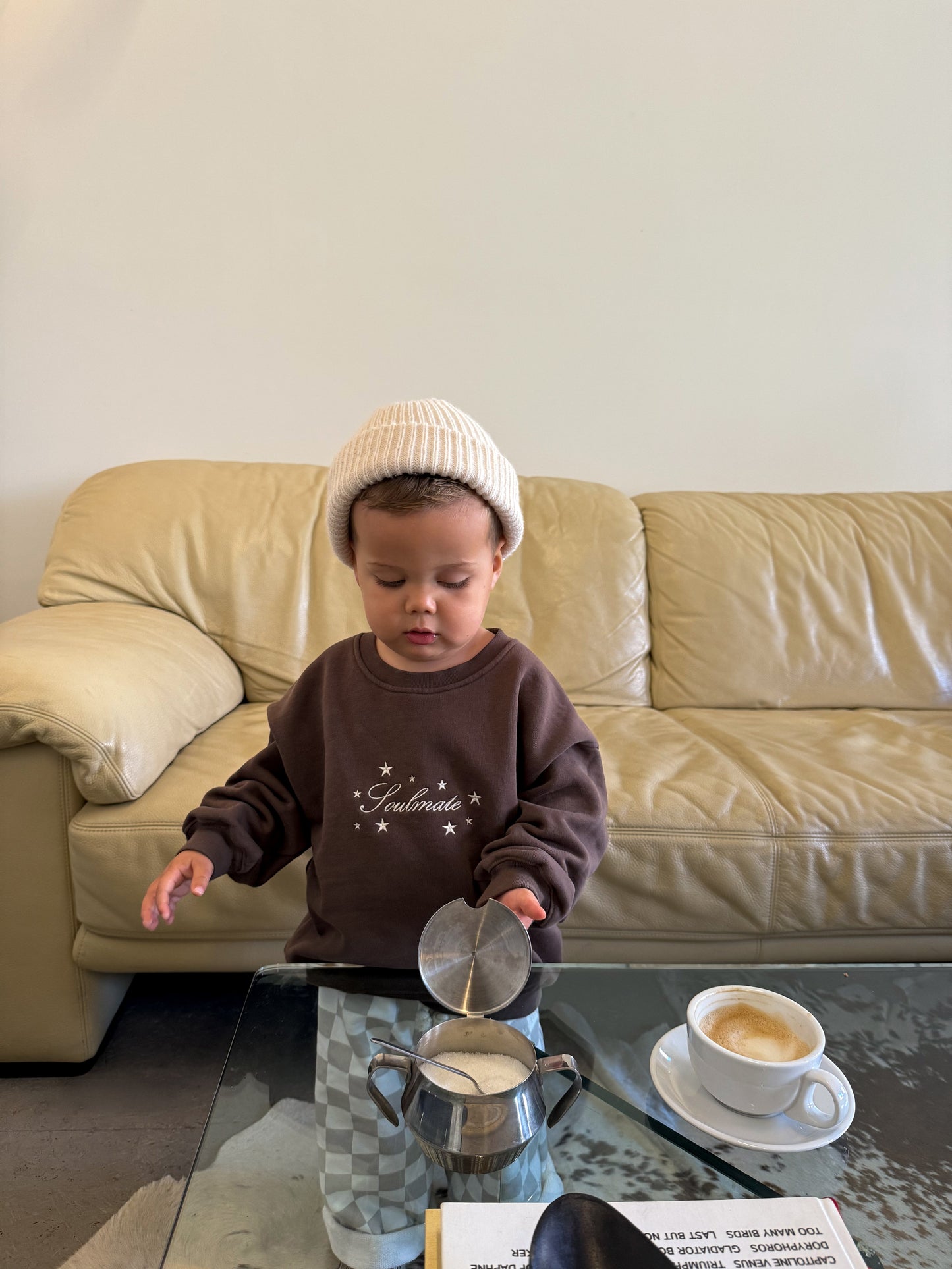 Famvibes Soulmate Sweatshirt Baby/Kids brown