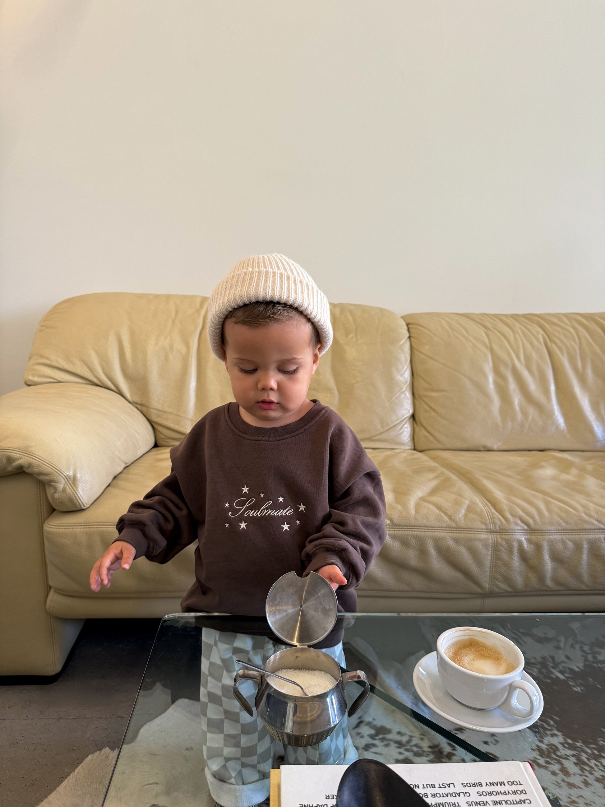 Famvibes Soulmate Sweatshirt Baby/Kids brown