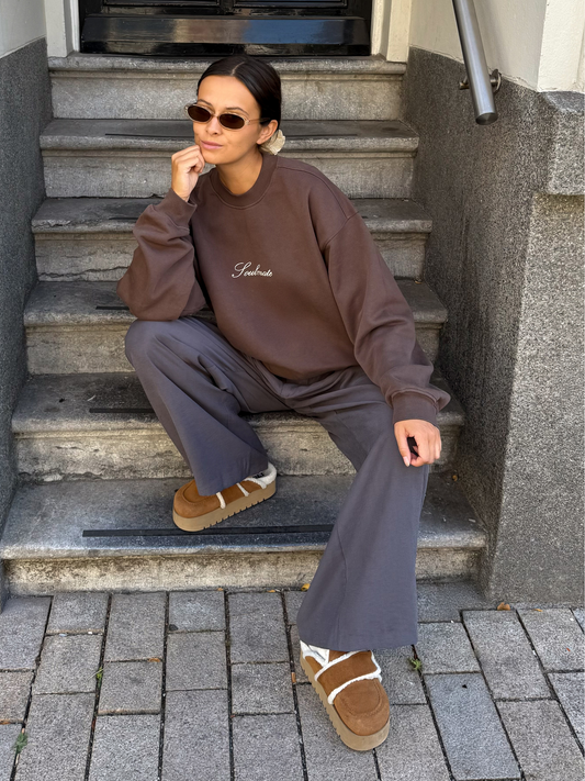 Famvibes Soulmate Sweatshirt Unisex brown