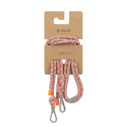 Palopa Schultergurt Leckerlibeutel Taupe Neon Orange