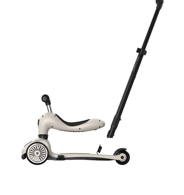 scoote and ride Highwaykick 1 Push and Go ash Material Nahaufnahme