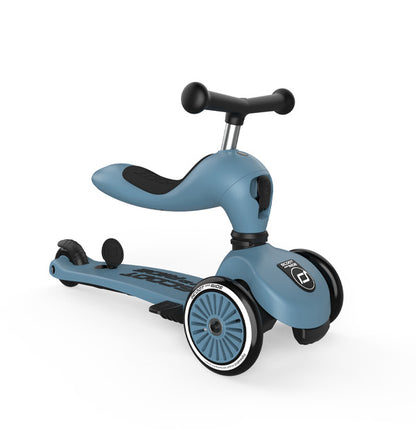 scoote and ride Highwaykick 1 Push and Go steel im Einsatz
