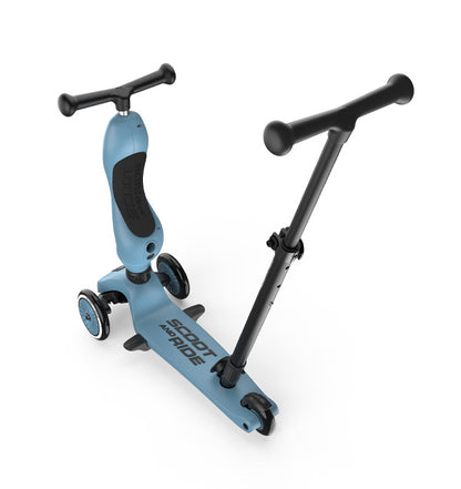 scoote and ride Highwaykick 1 Push and Go steel mit Zubehör