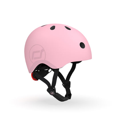 Scoot and Ride Kinderhelm Größe S rose LED Helm