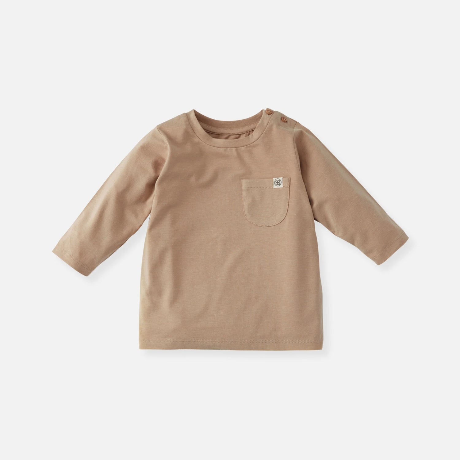 Cloby Langarmshirt in Peanut Brown
