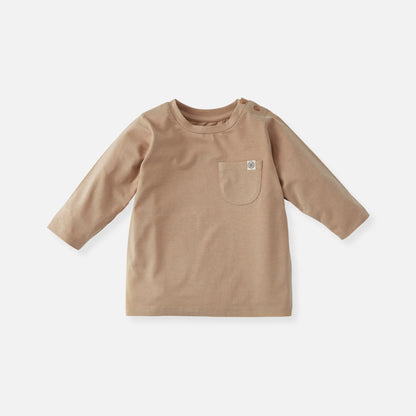 Cloby Langarmshirt in Peanut Brown
