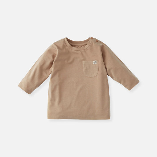 Cloby Langarmshirt in Peanut Brown