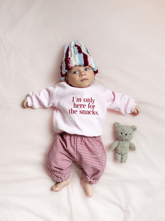 Famvibes Snacks Only Sweatshirt Baby/Kids