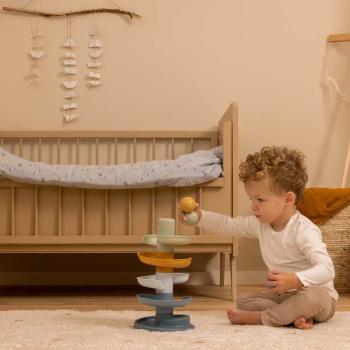 Spiralturm Blau Little Dutch 2007438 Kugelbahn