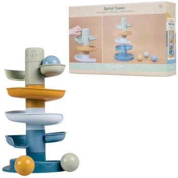 Spiralturm Blau Little Dutch 2007438 Kugelbahn