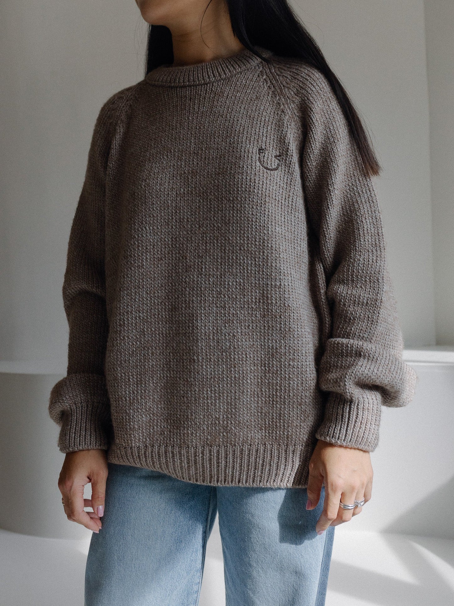 Famvibes Icon Strickpullover unisex chocolate