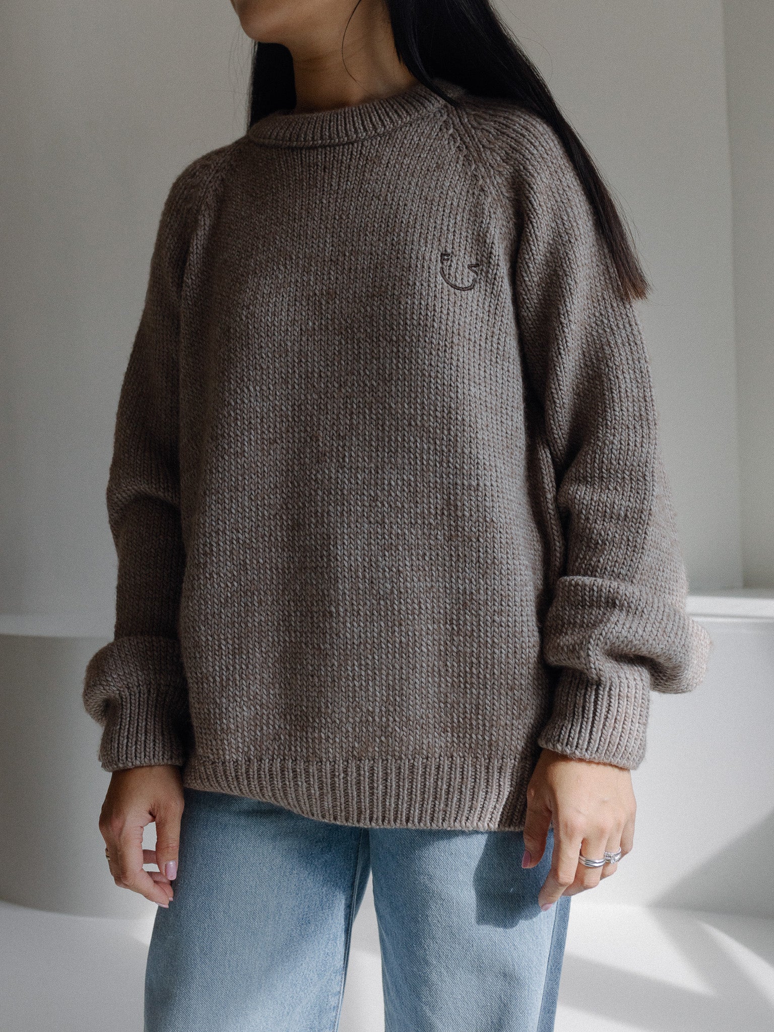 Famvibes Icon Strickpullover unisex chocolate
