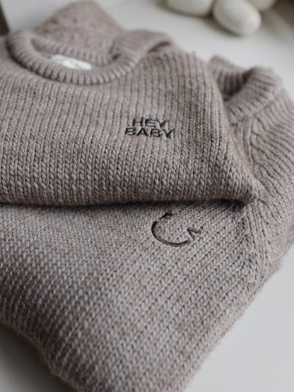 Famvibes HEY Baby Strickpullover chocolate