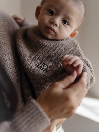Famvibes HEY Baby Strickpullover chocolate
