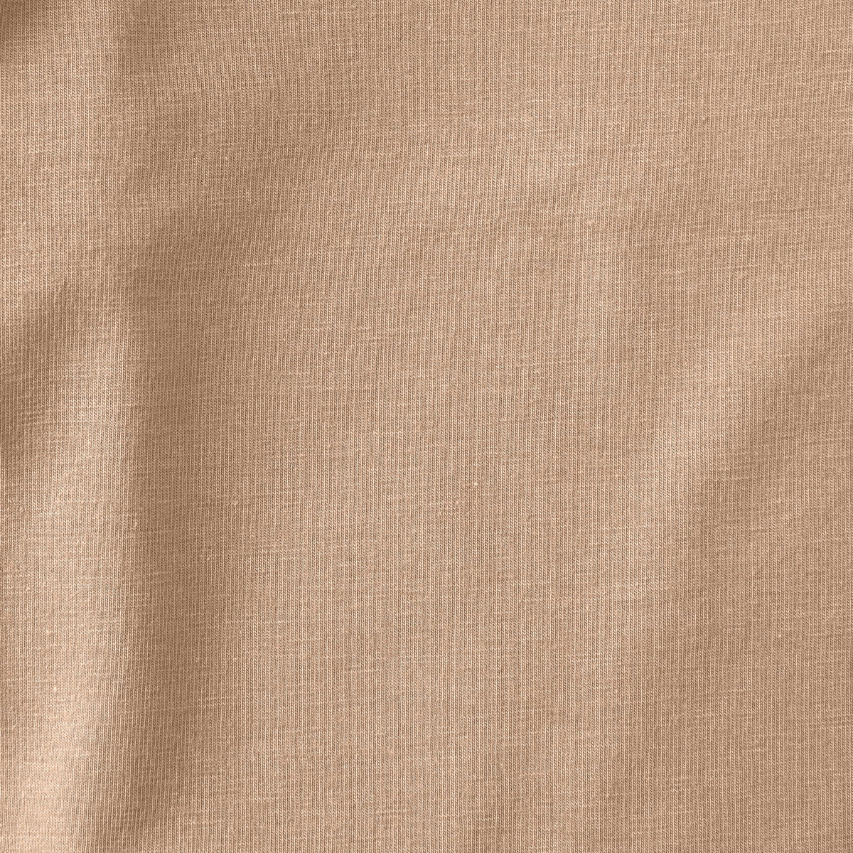 Cloby Langarmshirt in Peanut Brown Material Nahaufnahme