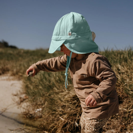 Cloby UV Sonnenhut Sun Hat wendbar Sea Blue Beach Detailansicht