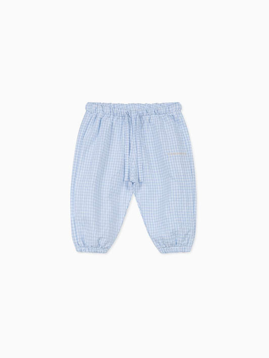 Famvibes Vichykaro Pants Baby Blau
