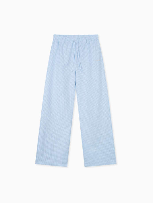 Famvibes Vichykaro Pants Unisex Blau