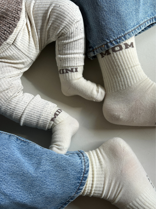 Famvibes Family Socken Set Wollsocken College taupe