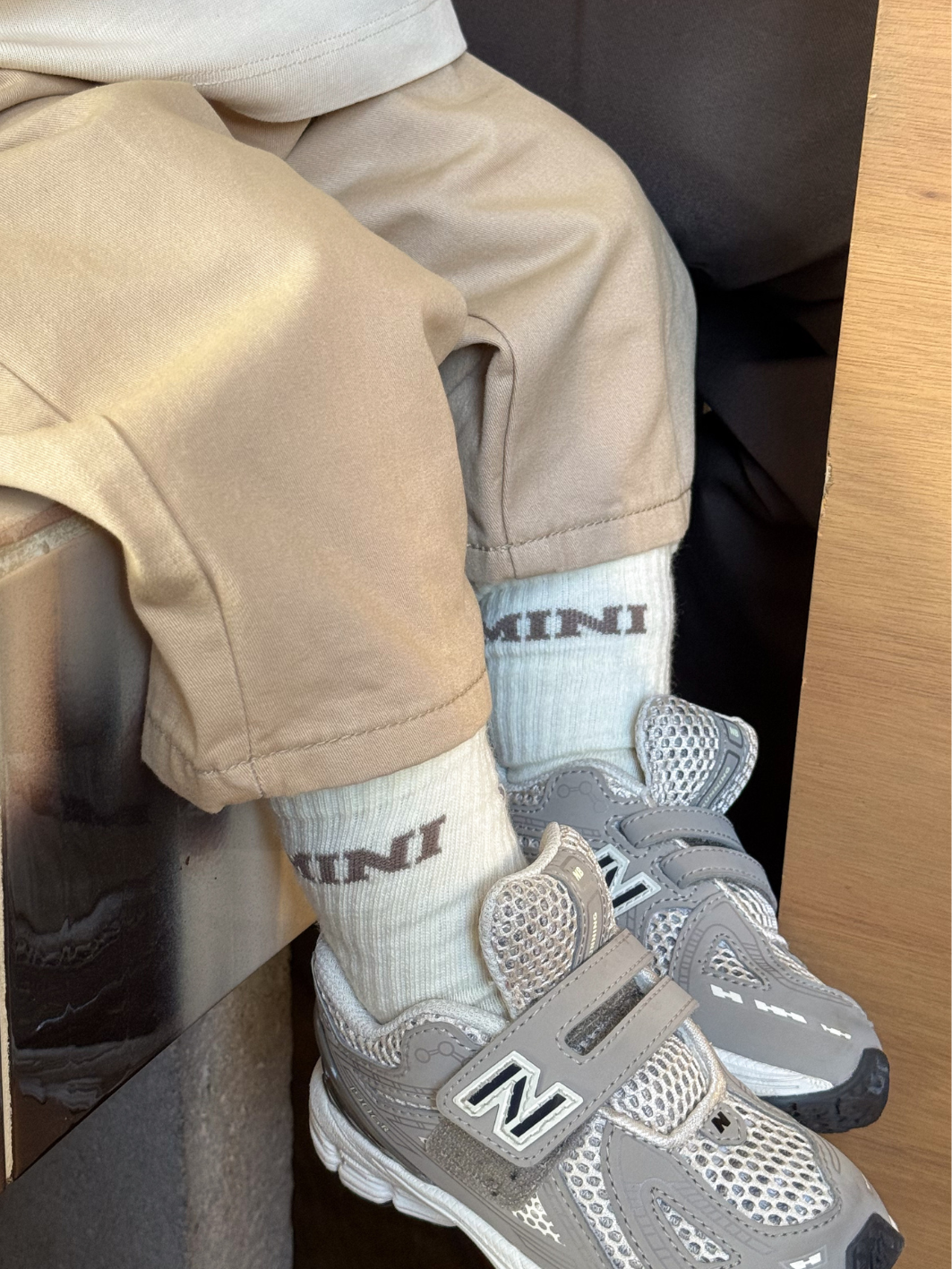 Famvibes Family Socken Set Wollsocken College taupe