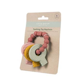 Little Dutch rosa Beißspielzeug Schlüsselbund
