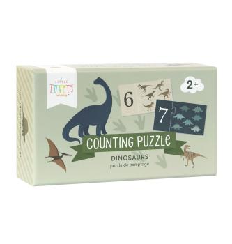 A Little Lovely Company Dinosaurier Puzzle - Lerne zählen 1-10