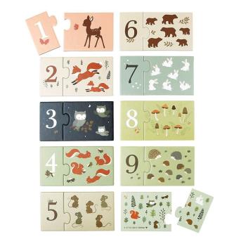 A Little Lovely Company Waldfreunde Puzzle Detailansicht