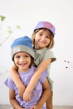 Lässig lila Basecap Kinder - Little Gang 2-6 Jahre 