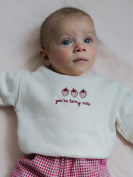 Famvibes Berry Cute Sweatshirt Baby milk