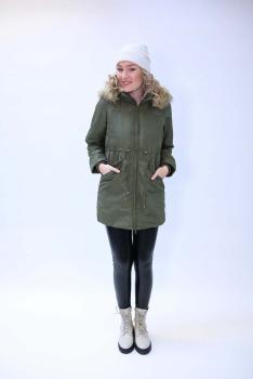 Love2Wait 3-in-1-Parka Umstandsjacke Tragejacke für Schwangerschaft & Stillzeit Olive Grün C212012-054