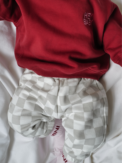Famvibes Checkered Pants Baby sand