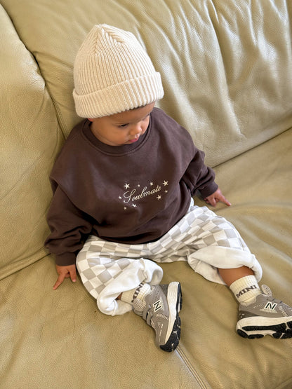Famvibes Checkered Pants Kids sand