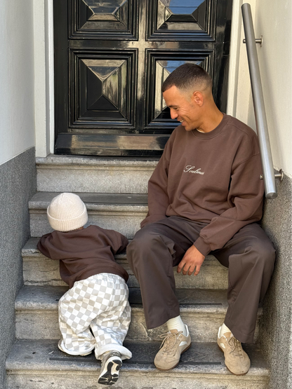 Famvibes Checkered Pants Kids sand