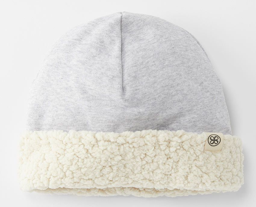 Cloby Teddy Mütze zum wenden grey 6-12 Monate