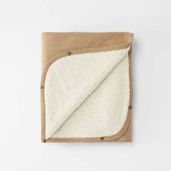 Cloby multifunktionale Teddy Decke brown