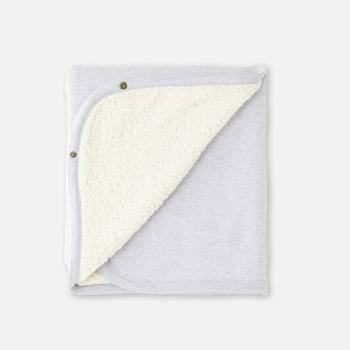 Cloby multifunktionale Teddy Decke grau – Winter