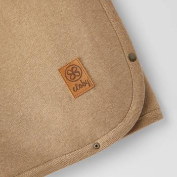 Cloby multifunktionale Teddy Decke brown