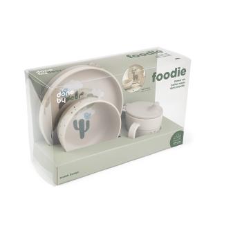 Done by Deer Foodie Geschirr-Set Lalee sand mit Saugnapf Material Nahaufnahme