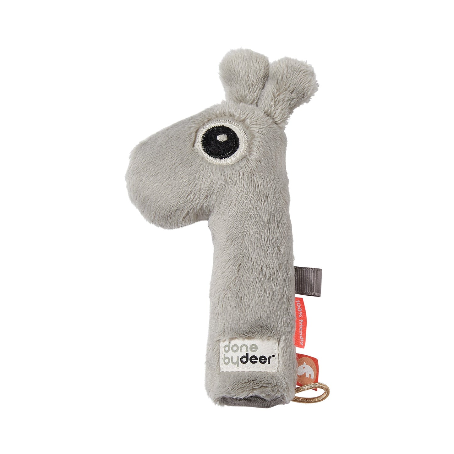 Done by Deer Greifling Quietscher Rassel -  Raffi grey  Farbe grau