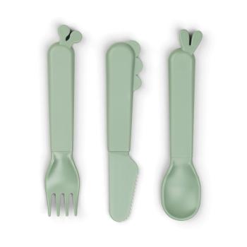 Done by Deer Kiddish Besteck Set Deer friends grün Foodie