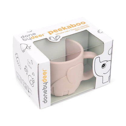 Done by Deer Peekaboo Becher Elphee rosa – Anwendung