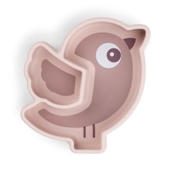 done by deer rosa Snackteller Silikon Stick & Stay Birdee