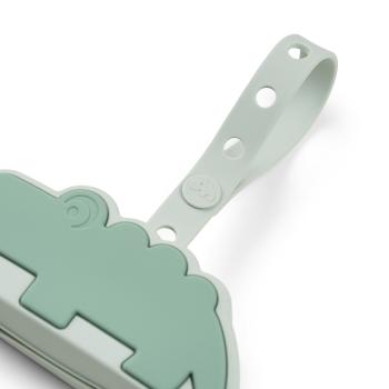 done by deer Schnullertäschchen aus Silikon Croco grün