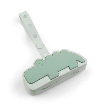 done by deer Schnullertäschchen aus Silikon Croco grün