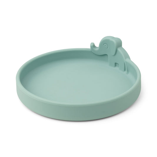 Done by Deer Silikon Teller Peekaboo plate Elphee Blue 1719832 - das Guck Guck Tellerchen in blau EAN 5712643024552