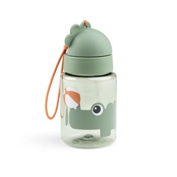 Done by Deer Trinkflasche mit Strohhalm grün Detailansicht