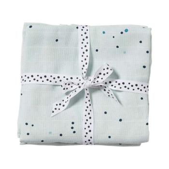 Done by Deer Swaddle 2er Set Dreamy dots blau 120x120cm Pucktücher